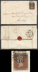 1841 Penny Red (BH) Plate 13 in a Rich Shade on Cover