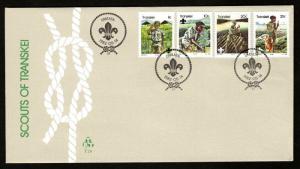 Transkei 1982 Boy Scouts Movement Tree Plantation Sc 93-96 FDC # 16465