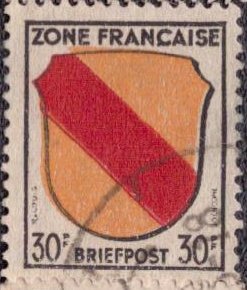 Germany -French Occupation 1945 -  4N10 Used