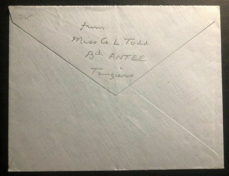 1945 Tangier Morocco British PO Airmail Cover to Life Association London England