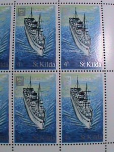 ​ST.KILDA-SCOTLAND FAMOUS SHIP-S.S. DEVONIA MNH SHEET VF WE SHIP TO WORLD WIDE