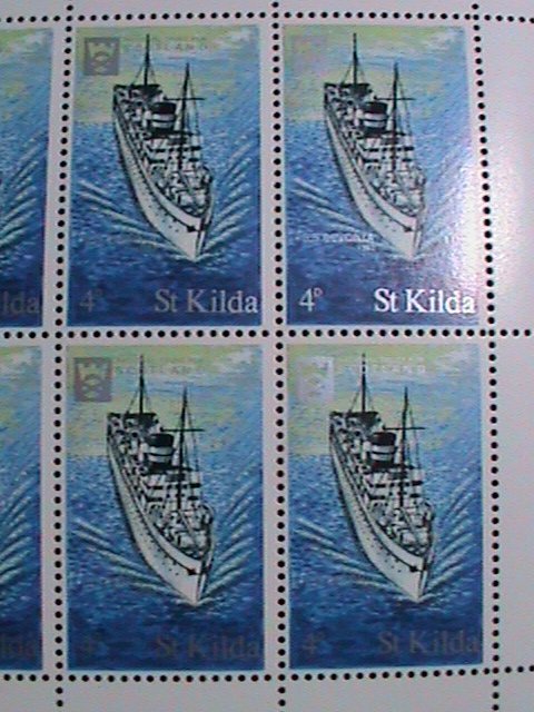 ​ST.KILDA-SCOTLAND FAMOUS SHIP-S.S. DEVONIA MNH SHEET VF WE SHIP TO WORLD WIDE