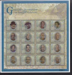 Micronesia, 380, Philantropists Sheet(16), **MNH**