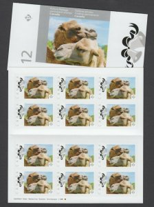CAMELS = Head = Picture Postage = One booklet of 12 stamps MNH Canada 2014 p8bk1