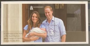 GUERNSEY 2013 BIRTH OF PRINCE GEORGE SGMS1482 UNMOUNTED MINT