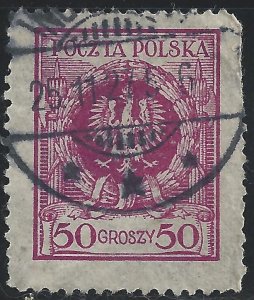 Poland #225 50g Arms of Poland - Used