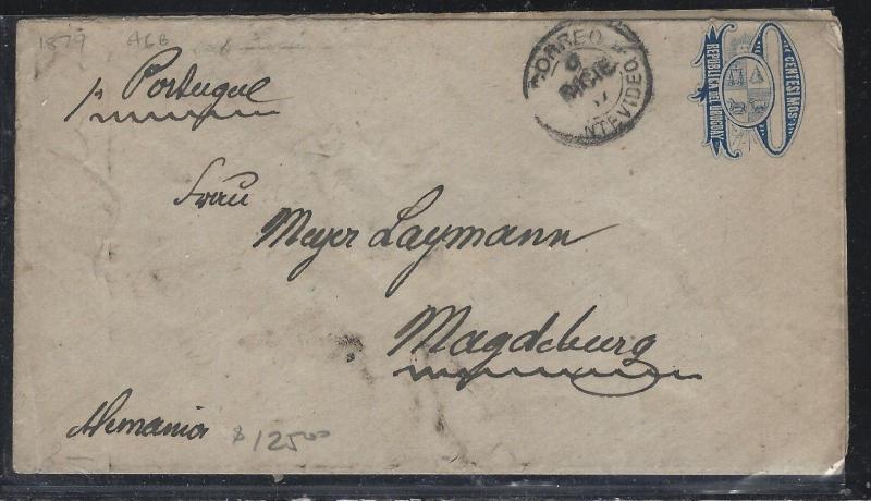 URUGUAY (P0105B)  1884 PSE 10C TO GERMANY