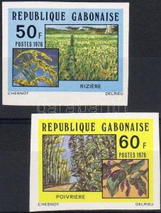 Gabon stamp  Agriculture, imperforated pair  1976 MNH WS18980