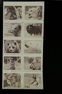 1981 18c American Wildlife, Pane of 10 Scott 1880-89 Mint F/VF NH