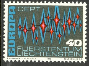 LIECHTENSTEIN 1972 EUROPA Issue Sc 504 MNH