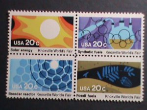 ​UNITED STATES-1982-SC#2006-9  KNOXVILLE WORLD'S FAIR -MNH BLOCK VERY FINE