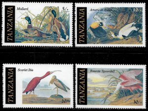 Tanzania #306-9 MNH Set - Audubon Birds