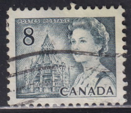 Canada 544p Library Of Parliament 8¢ Tagged: GT2 1971