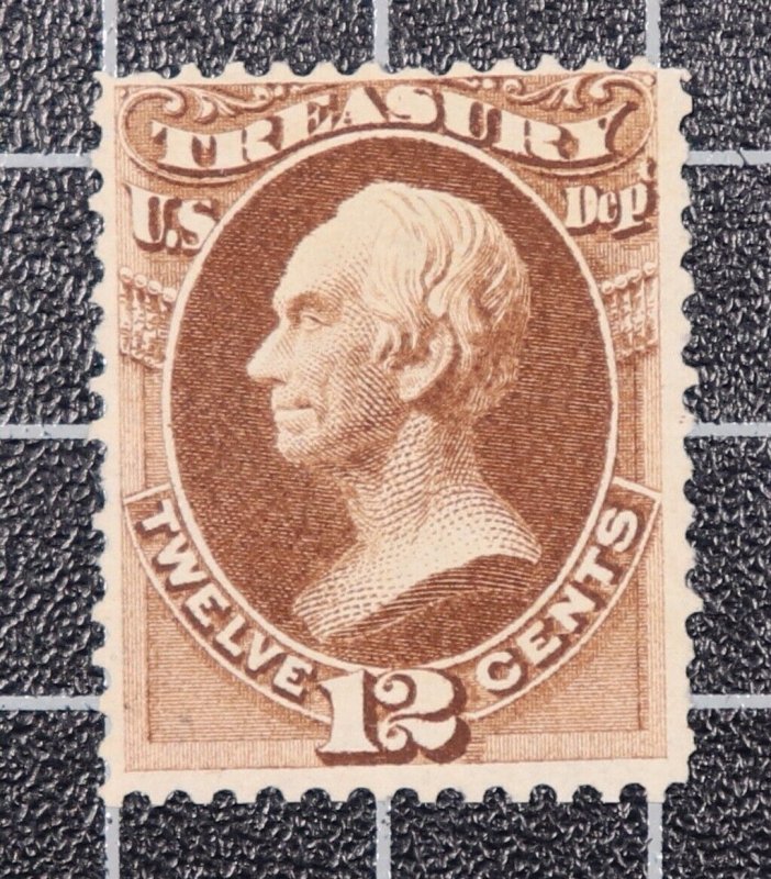 Scott O77 12 Cents Treasury Official No Gum Nice Stamp SCV - $100.00