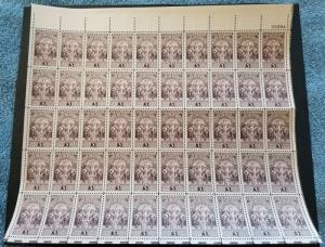 US #897 FULL SHEET, VF mint never hinged, sheet of 50, Wyoming Statehood, FRE...