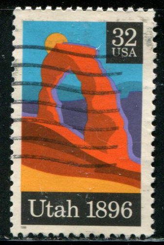 3024 US 32c Utah, used