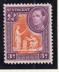 St Vincent 1938 Early Issue Fine Mint Hinged 3d. 295279