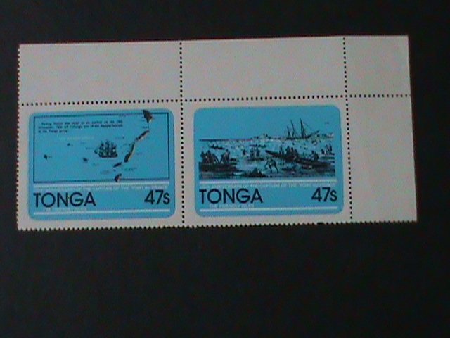 ​TONGA-1981-SC#499-500-175TH ANNIV: CAPTURE OF PORTAU PRINCE-MNH- PAIR-VF