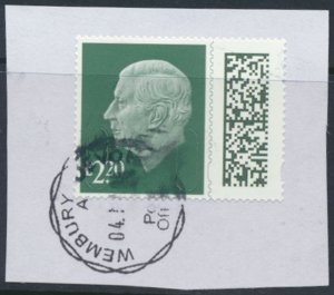 GB Charles III Definitive £2.20 M23L Used with cancel see details & scan