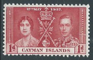 Cayman Islands, Sc #98, 1d MH