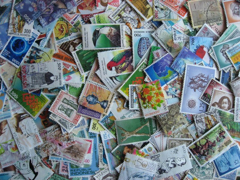 Indonesia scrap pile duplicates, mixed condition, estimate 1400 see pictures!