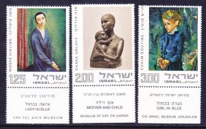 Israel 537-39 MNH 1974 Art Works From Tel Aviv Full Set of 3 W/Tabs