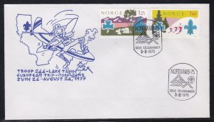 Norway # 656-657, Nordjam-75 World Scouting Jamboree, 10  Event Covers Wholesale