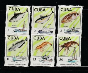 Cuba 1955-1960 Set MH Marine Life