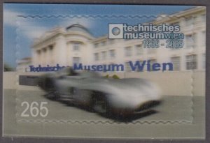 AUSTRIA Sc # 2196 CPL MNH 3-D STAMP - MERCEDES SILVER ARROW at MUSEUM