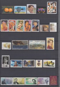 US 2011 Commemorative Yearset collection of 62 stamps Used (out of paper & gum)