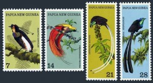 1973 Papau New Guinea Sc #365-68 Birds of Paradise -MNH postage stamp set cv $10