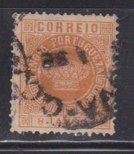 PORTUGUESE INDIA Scott # 168 Used - Portuguese Crown