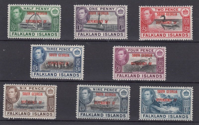 Falkland Island Dependencies South Georgia 1944 Set To 1/- SGB1/B8 BP5314