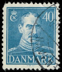 Denmark #286 King Christian X; Used (3Stars)