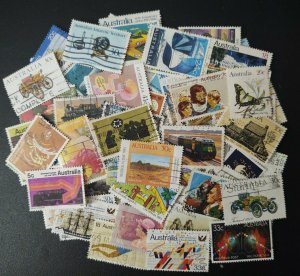 Australia stamp accumulation,Kiloware 202 different used off paper stamps