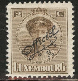 Luxembourg Scott o114 MH* 1922-26 Official thins