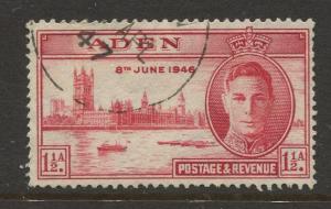 STAMP STATION PERTH Aden #28 Peace Issue 1946 Used CV$1.50.