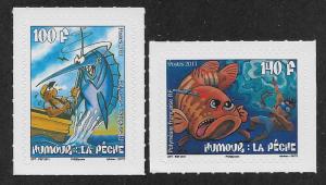 FRENCH POLYNESIA SC# 1053-54 FVF/MNH 2011