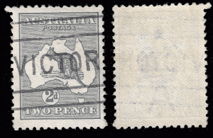 Australia Sc 3, 1913 'roo wmk 8, used very fine