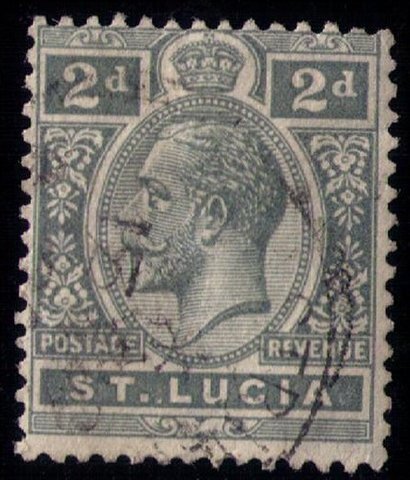 St.Lucia SG 80 USED KGV 1912 F-VF