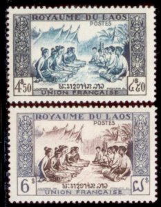 Laos 1953 SC# 23-4 MNH-OG E48