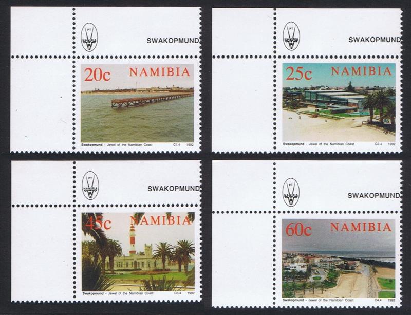 Namibia Centenary of Swakopmund 4v Upper Left Corners SG#592-595 SC#714-717