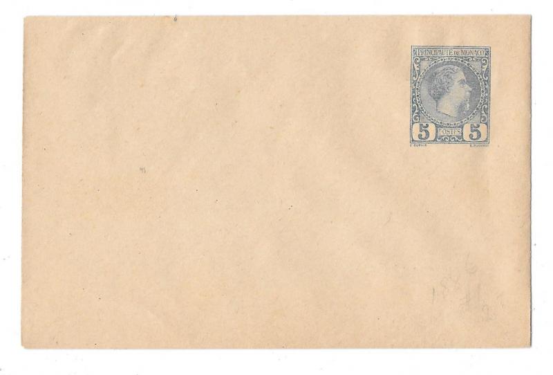 Monaco Unused Postal Stationery Stamped Prepaid 15c Lettercard 5c Envelope