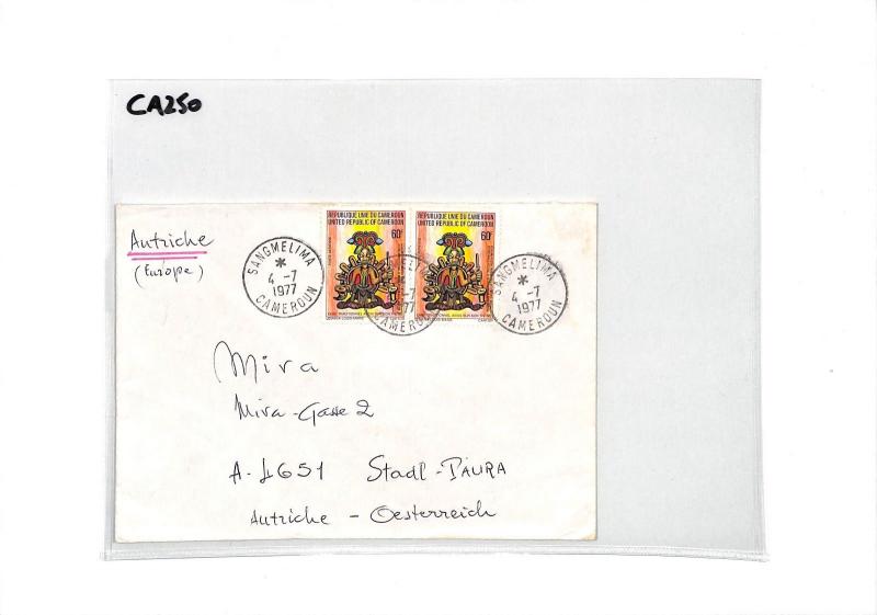 CA250 1977 Cameroon Superb *SANGMELIMA* CDS Airmail Cover MISSIONARY VEHICLES