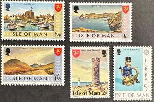 Isle of Man #12,13,14,87,112 MNH c1973-1978 [R1183]