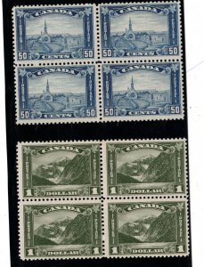 Canada #162 - #177 Mint Fine - Very Fine Set In Blocks