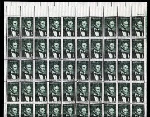 Scott # 1113 Lincoln Sesquicentennial 1¢ Sheet of 50 Stamps MNH