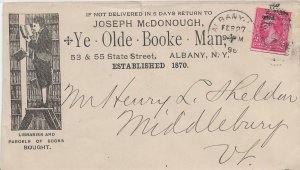 1896 Book Advertising: Albany, NY to Middlebury, VT (56523)