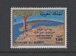 Morocco #468 (1980 Straits of Gibraltar issue) VFMNH CV $0.75