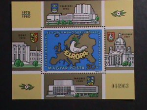 HUNGARY 1975 EUROPA  SHEET MNH S/S VF-HARD TO FIND PLEASE WATCH CAREFULLY